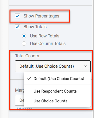 Reporting multi-select denominator