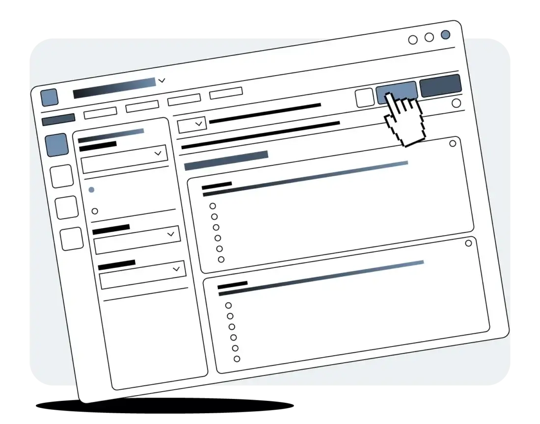 Drag and drop survey interface