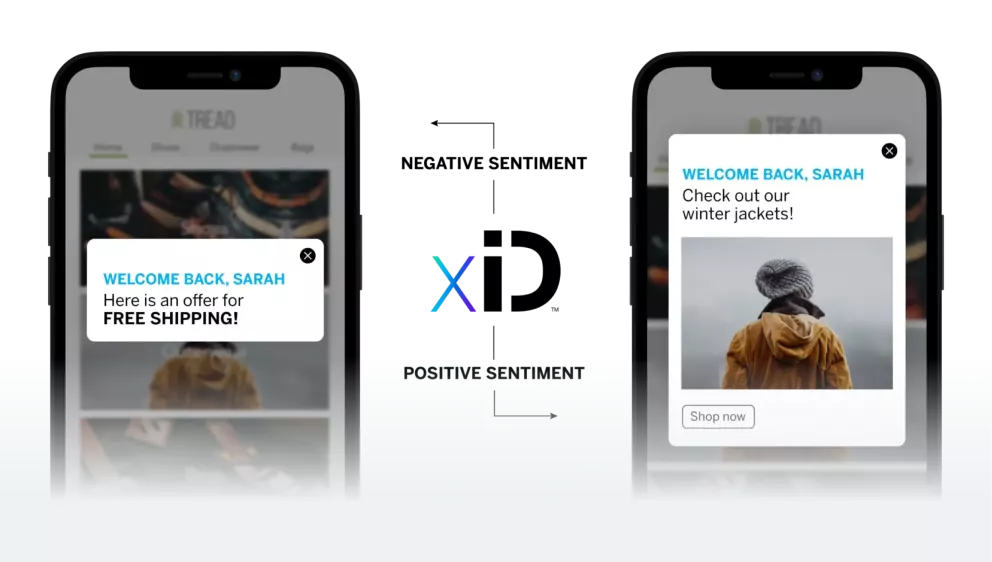 Personalized offers using Experience iD.